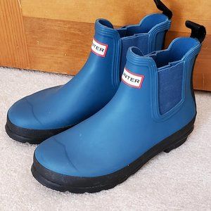 Hunter Original Chelsea Rain Boot in Blue